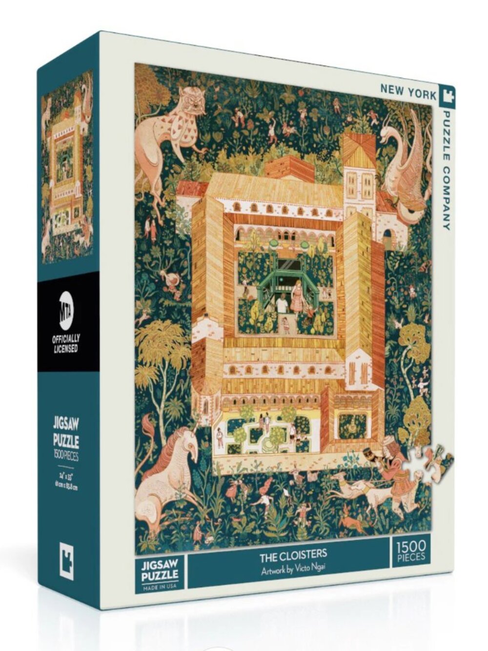 SEALED New York Puzzle Company "The Cloisters" 1500 Piece Puzzle